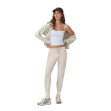 Vuori Performance Jogger (Women) - Ecru Heather