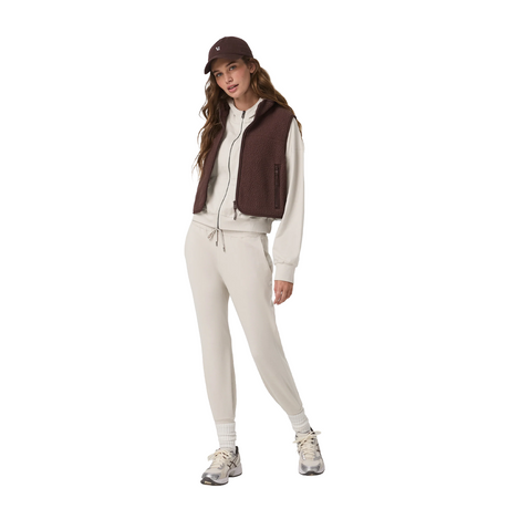 Vuori Performance Jogger (Women) - Ecru Heather Apparel - Bottom - Pant - The Heel Shoe Fitters