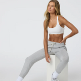 Vuori Performance Jogger (Women) - Pale Grey Heather Apparel - Bottom - Pant - The Heel Shoe Fitters