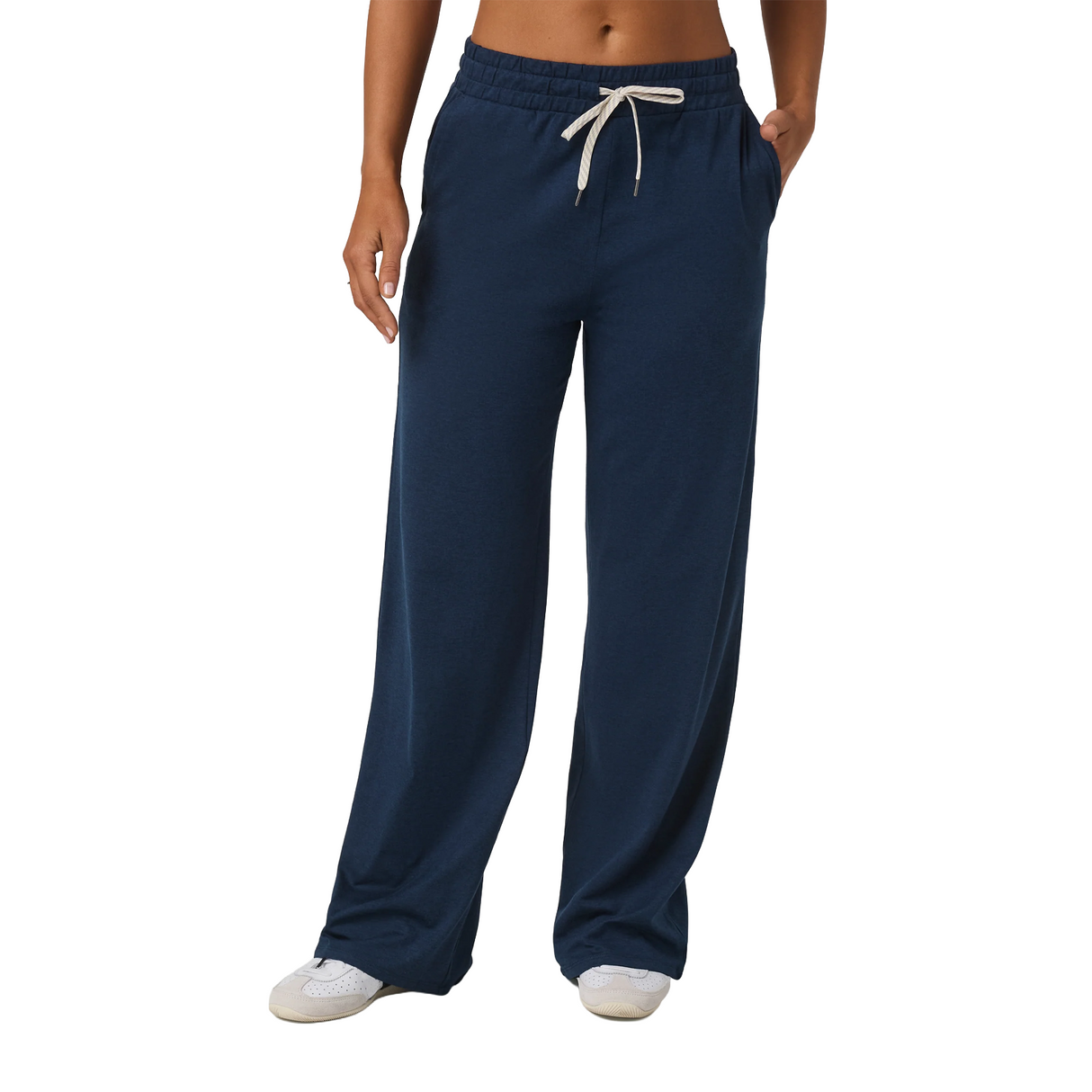 Vuori Halo Essential Wideleg Pant (Women) - Blue Coast Heather