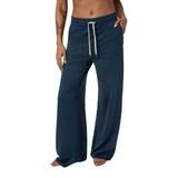 Vuori Halo Essential Wideleg Pant (Women) - Blue Coast Heather