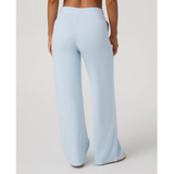 Vuori Halo Essential Wideleg Pant (Women) - Soft Sky Heather Apparel - Bottom - Pant - The Heel Shoe Fitters