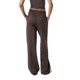 Vuori Halo Essential Wideleg Pant (Women) - Java Heather