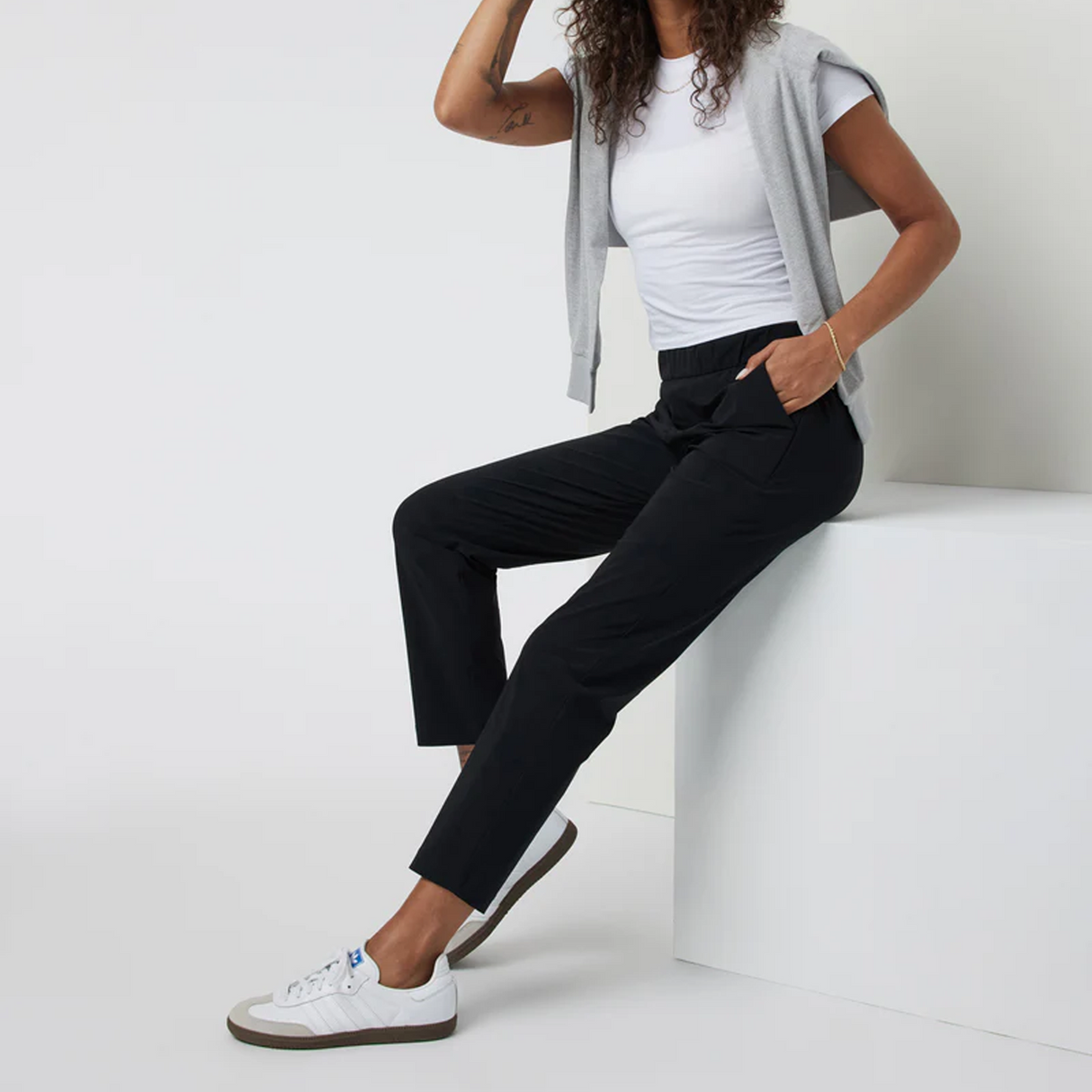 Vuori Miles Ankle Pant (Women) - Black Apparel - Bottom - Pant - The Heel Shoe Fitters