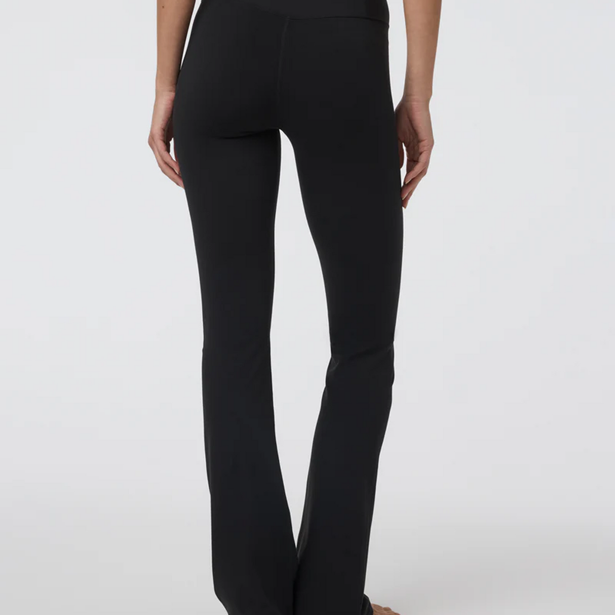 Vuori AllTheFeels Slim Flare Pant (Women) - Black Apparel - Bottom - Pant - The Heel Shoe Fitters