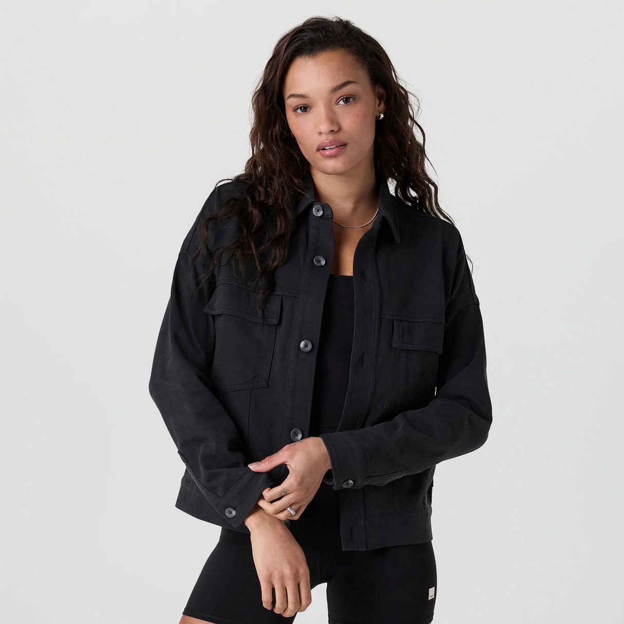Vuori Mackenzie Jacket (Women) - Washed Black Apparel - Jacket - Lightweight - The Heel Shoe Fitters