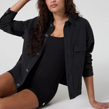 Vuori Mackenzie Jacket (Women) - Washed Black Apparel - Jacket - Lightweight - The Heel Shoe Fitters