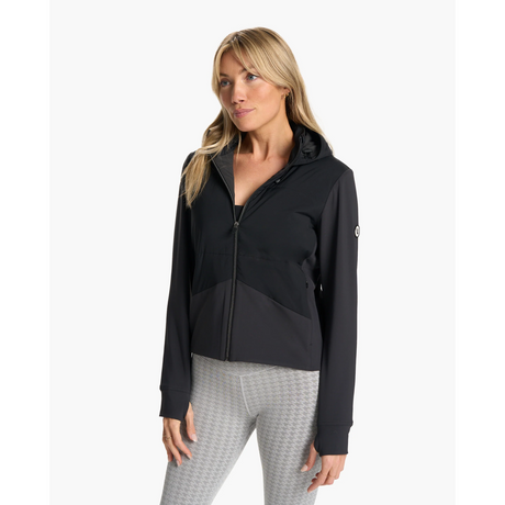 Vuori Chilled Out Full Zip Jacket (Women) - Black Apparel - Jacket - Lightweight - The Heel Shoe Fitters