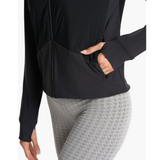 Vuori Chilled Out Full Zip Jacket (Women) - Black Apparel - Jacket - Lightweight - The Heel Shoe Fitters