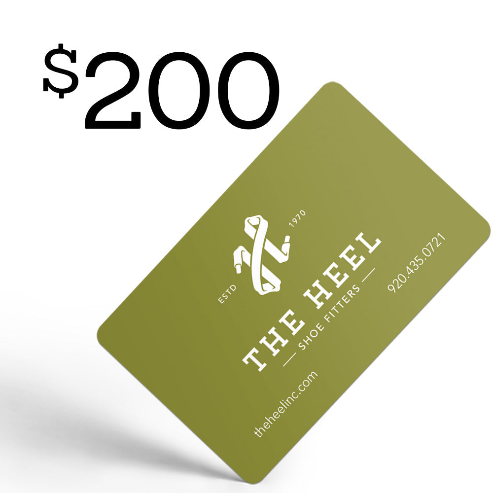 $200 Digital Gift Card Gift Cards - The Heel Shoe Fitters