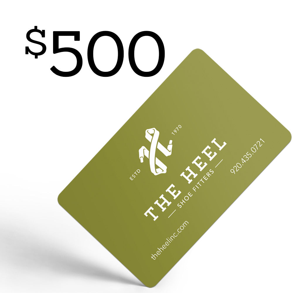 $500 Digital Gift Card Gift Cards - The Heel Shoe Fitters
