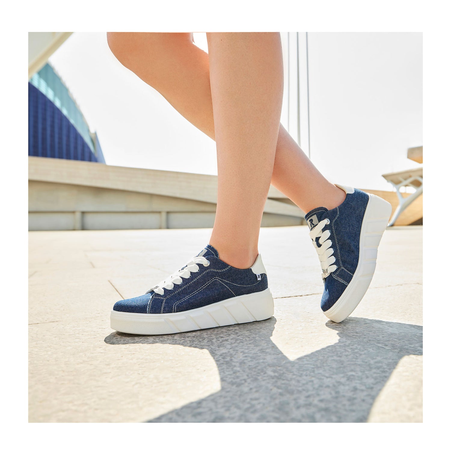 Rieker Tillia Womens Trainers 39 EU Jeans/Silver Rieker Tillia Womens Trainers 39 EU Jeans/Silver