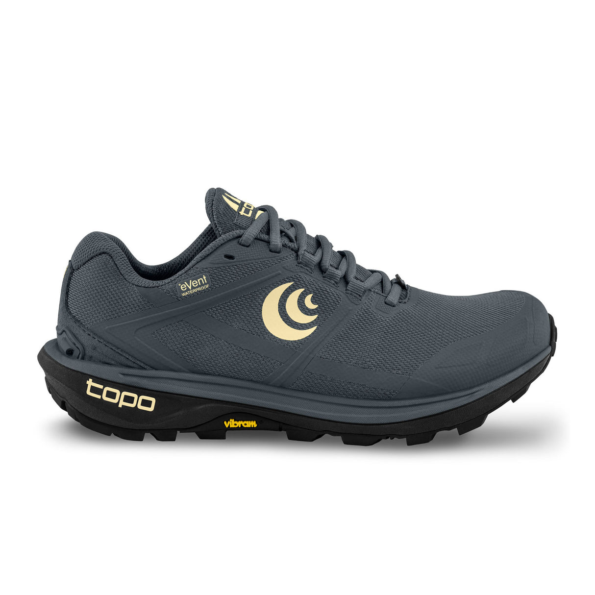 Topo Terraventure 4 Waterproof Running Shoe (Women) - Grey/Butter Athletic - Running - Neutral - The Heel Shoe Fitters