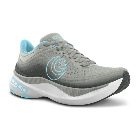 Topo Aura Running Shoe (Women) - Grey/Blue Athletic - Running - Stability - The Heel Shoe Fitters