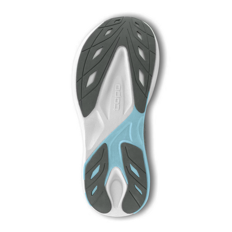 Topo Aura Running Shoe (Women) - Grey/Blue Athletic - Running - Stability - The Heel Shoe Fitters