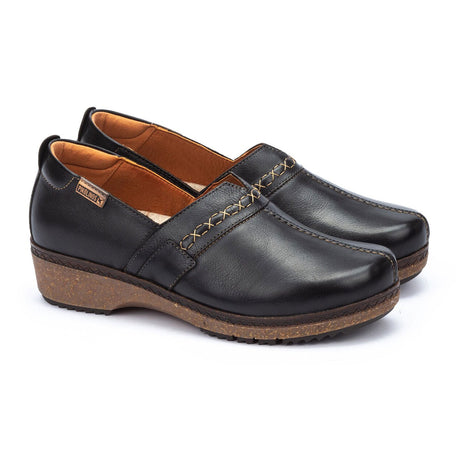 Pikolinos Granada W0W-3627 Slip On (Women) - Black Dress-Casual - Clogs & Mules - The Heel Shoe Fitters