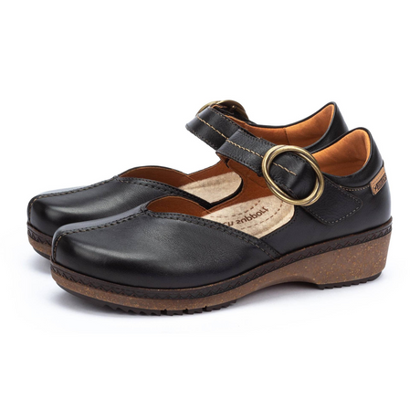 Pikolinos Granada W0W-4837 Mary Jane (Women) - Black Dress-Casual - Clogs & Mules - The Heel Shoe Fitters