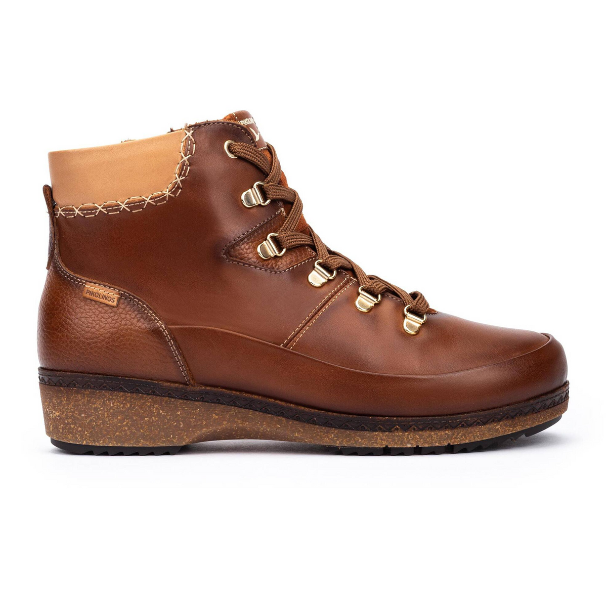 Pikolinos Granada W0W-8676C1 Lace Up Wedge Boot (Women) - Cuero