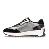 Rieker Dhara W1306-42 Sneaker (Women) - Schwarz/Grau/Black/Silver Athletic - Casual - Lace Up - The Heel Shoe Fitters