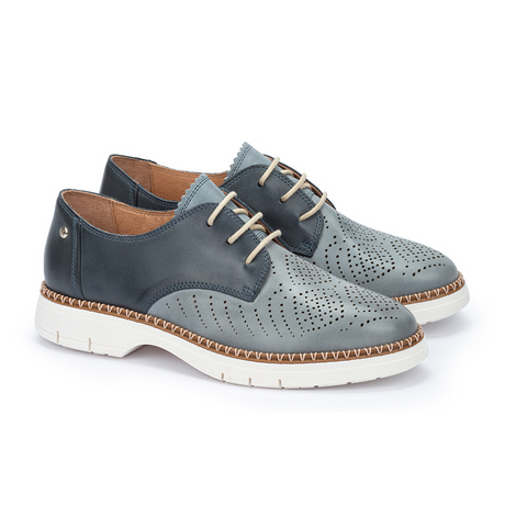 Pikolinos Henares W1A-4816C1 Oxford (Women) - Denim Leather Dress-Casual - Oxfords - The Heel Shoe Fitters