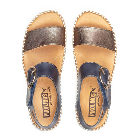 Pikolinos Marina W1C-0709CLC1 Wedge Sandal (Women) - Stone Sandal - Heel/Wedge - The Heel Shoe Fitters