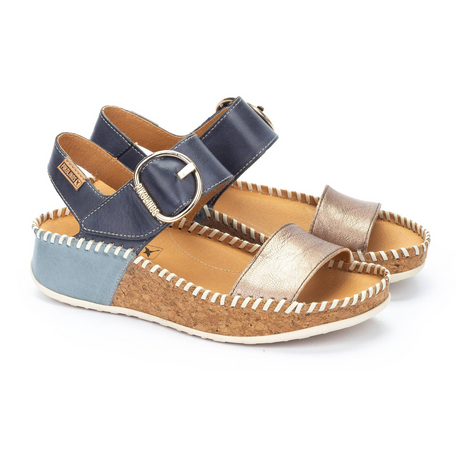 Pikolinos Marina W1C-0709CLC1 Wedge Sandal (Women) - Stone Sandal - Heel/Wedge - The Heel Shoe Fitters