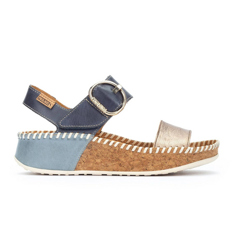 Pikolinos Marina W1C-0709CLC1 Wedge Sandal (Women) - Stone Sandal - Heel/Wedge - The Heel Shoe Fitters