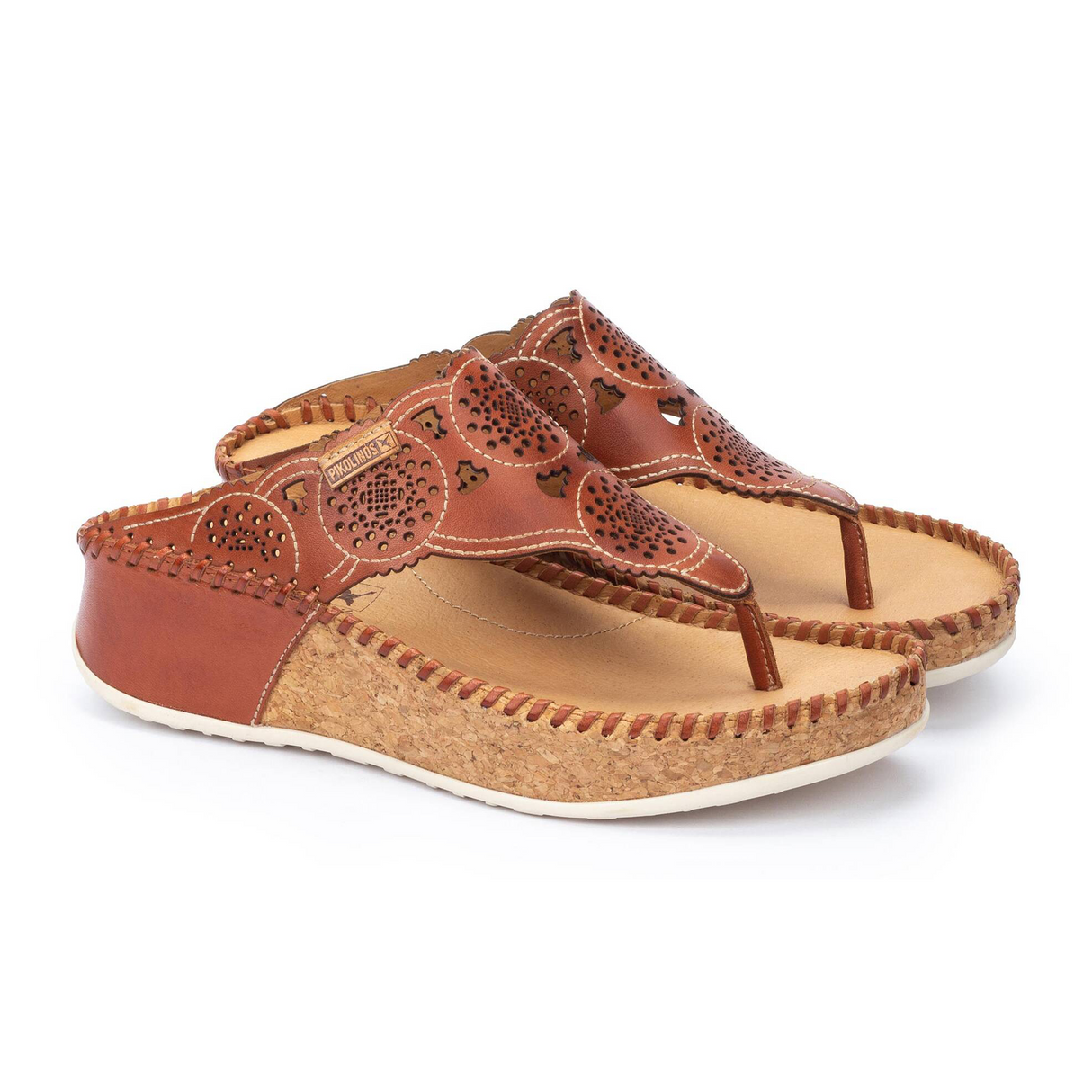Pikolinos Marina W1C-0745 Sandal (Women) - Brick Sandals - Heel/Wedge - The Heel Shoe Fitters