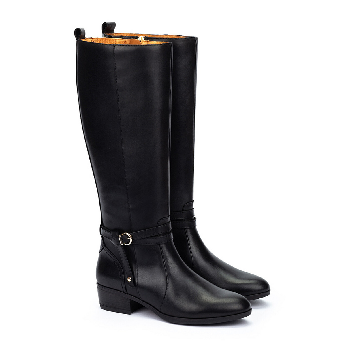 Pikolinos Daroca W1U-9764 Heeled Tall Boot (Women) - Black Boots - Casual - High - The Heel Shoe Fitters
