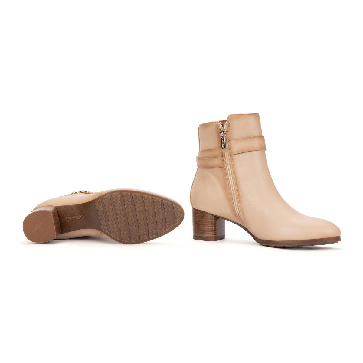 Pikolinos Calafat W1Z-8914 Heeled Boot (Women) - Stone Boots - Casual - Low - The Heel Shoe Fitters
