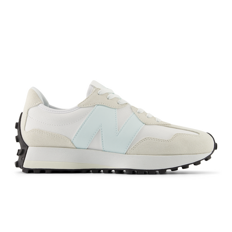 New Balance 327 Running Shoe (Women) - White/Glint Blue Athletic - Casual - Lace Up - The Heel Shoe Fitters