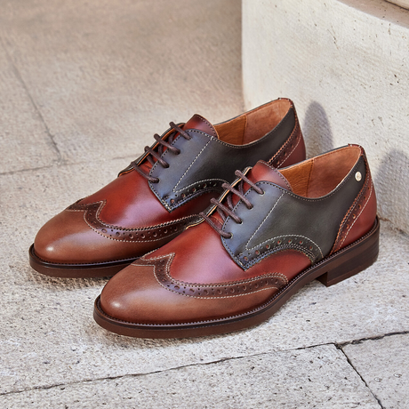 Pikolinos Puertollano W3C-4868C1 Oxford (Women) - Topo Dress-Casual - Oxford - The Heel Shoe Fitters