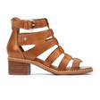 Pikolinos Blanes W3H-1823 Heeled Sandal (Women) - Brandy Leather Sandals - Heel/Wedge - The Heel Shoe Fitters