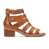 Pikolinos Blanes W3H-1823 Heeled Sandal (Women) - Brandy Leather Sandal - Heel/Wedge - The Heel Shoe Fitters