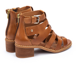 Pikolinos Blanes W3H-1823 Heeled Sandal (Women) - Brandy Leather Sandals - Heel/Wedge - The Heel Shoe Fitters