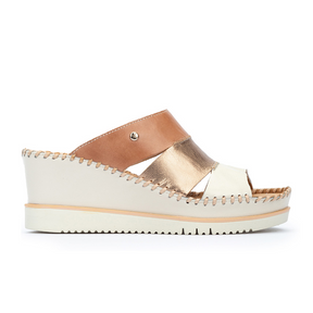 Pikolinos Aquadulce W3Z-1772C2 Wedge Sandal (Women) - Nata Leather Sandal - Heel/Wedge - The Heel Shoe Fitters