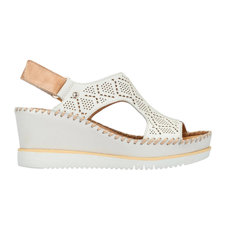 Pikolinos Aguadulce W3Z-1775C1 Wedge Sandal (Women) - Nata Leather Sandal - Backstrap - The Heel Shoe Fitters