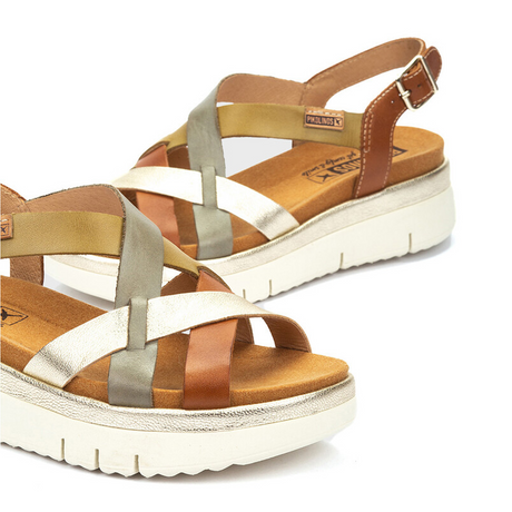 Pikolinos Palma W4N-0650C1 Backstrap Sandal (Women) - Brandy Sandal - Heel/Wedge - The Heel Shoe Fitters