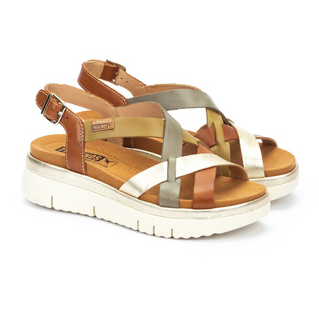 Pikolinos Palma W4N-0650C1 Backstrap Sandal (Women) - Brandy Sandal - Heel/Wedge - The Heel Shoe Fitters