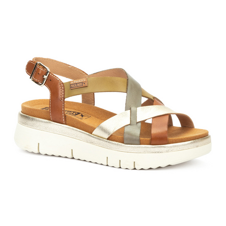 Pikolinos Palma W4N-0650C1 Backstrap Sandal (Women) - Brandy Sandal - Heel/Wedge - The Heel Shoe Fitters