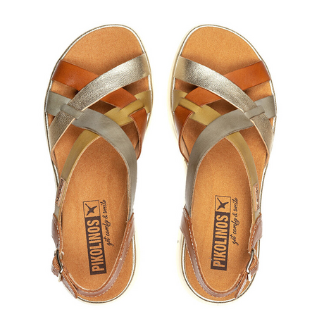 Pikolinos Palma W4N-0650C1 Backstrap Sandal (Women) - Brandy Sandal - Heel/Wedge - The Heel Shoe Fitters