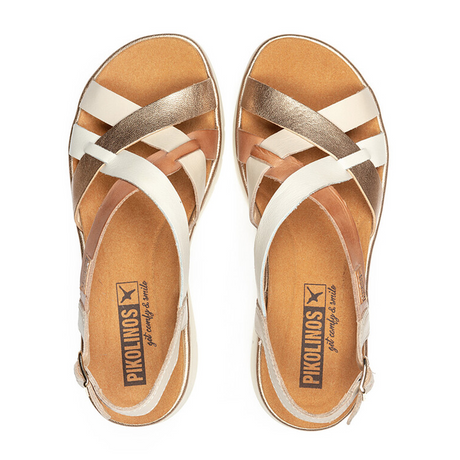Pikolinos Palma W4N-0650C1 Backstrap Sandal (Women) - Marfil Sandal - Heel/Wedge - The Heel Shoe Fitters