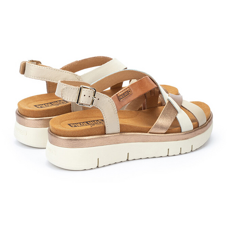 Pikolinos Palma W4N-0650C1 Backstrap Sandal (Women) - Marfil Sandal - Heel/Wedge - The Heel Shoe Fitters