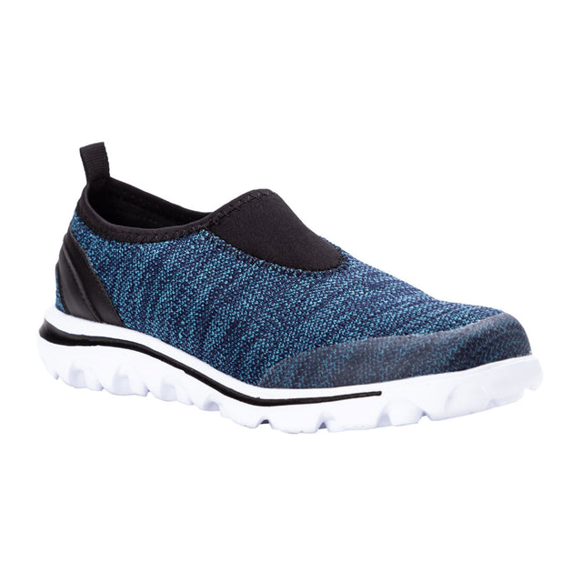 Propet TravelActiv Slip On Sneaker (Women) - Blue Heather Dress-Casual - Slip Ons - The Heel Shoe Fitters