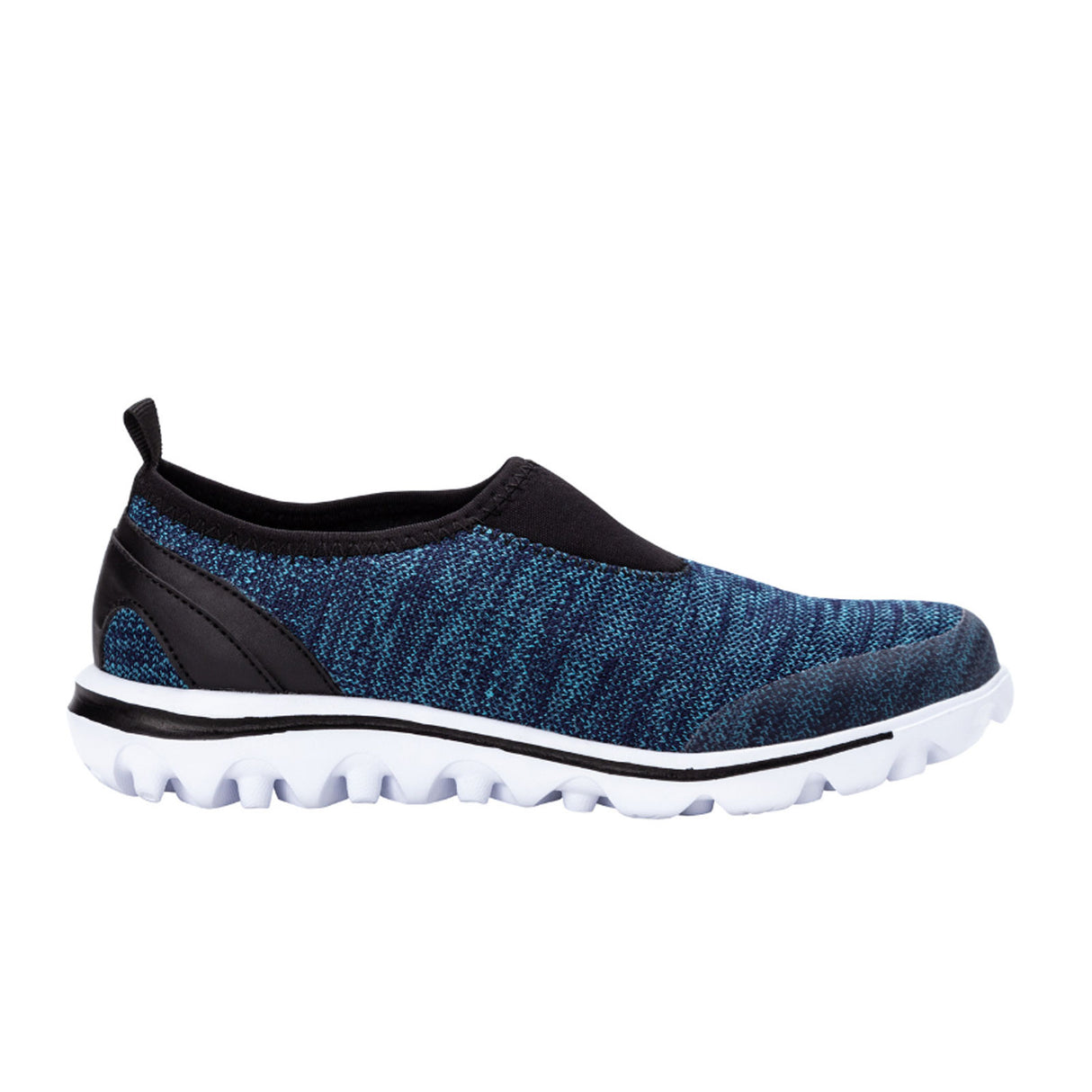 Propet TravelActiv Slip On Sneaker (Women) - Blue Heather Dress-Casual - Slip Ons - The Heel Shoe Fitters