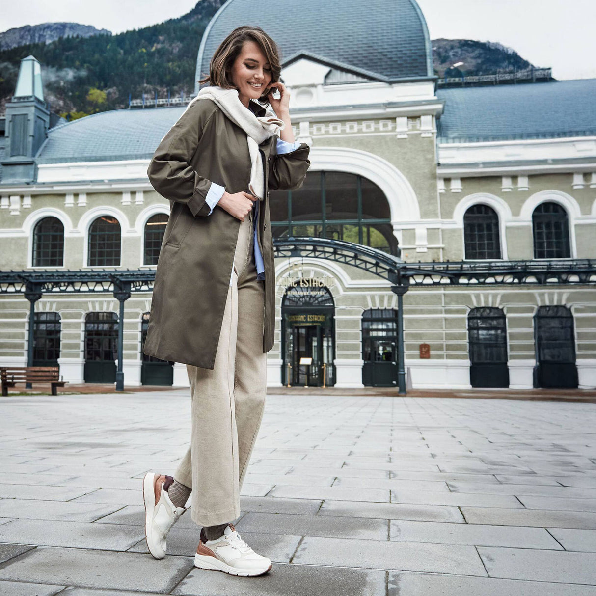 Pikolinos Cuenca W6A-6674C1 Sneaker (Women) - Off White Athletic - Casual - Lace Up - The Heel Shoe Fitters