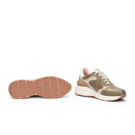 Pikolinos Cuenca W6A-6674C2 Sneaker (Women) - Sage Athletic - Casual - Lace Up - The Heel Shoe Fitters