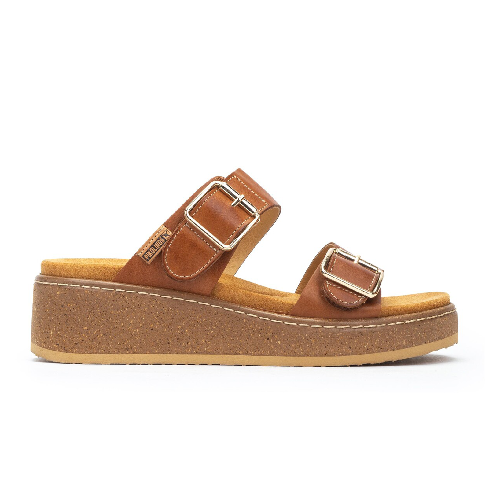 Pikolinos Alzira W9D-1505 Wedge Sandal (Women) - Brandy – The Heel