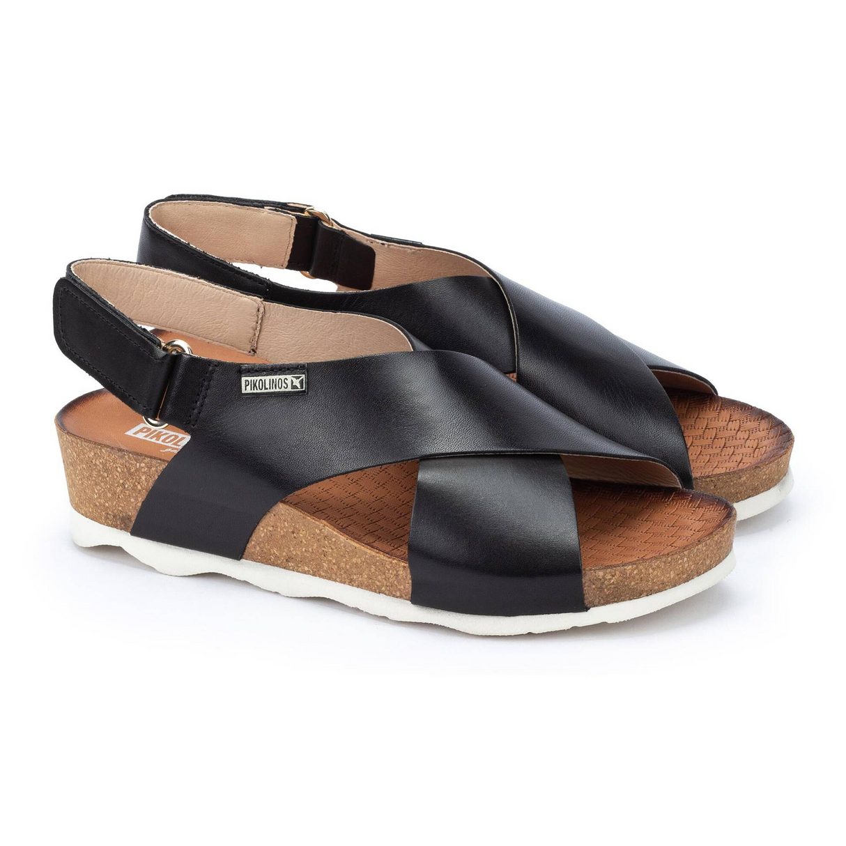 Pikolinos Mahon W9E-0912 Backstrap Sandal (Women) - Black Leather