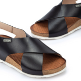 Pikolinos Mahon W9E-0912 Backstrap Sandal (Women) - Black Leather
